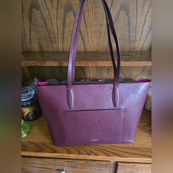 Kate Spade New York Adel Large Leather Tote bag in Cherrywood! - Picture 4 of 14